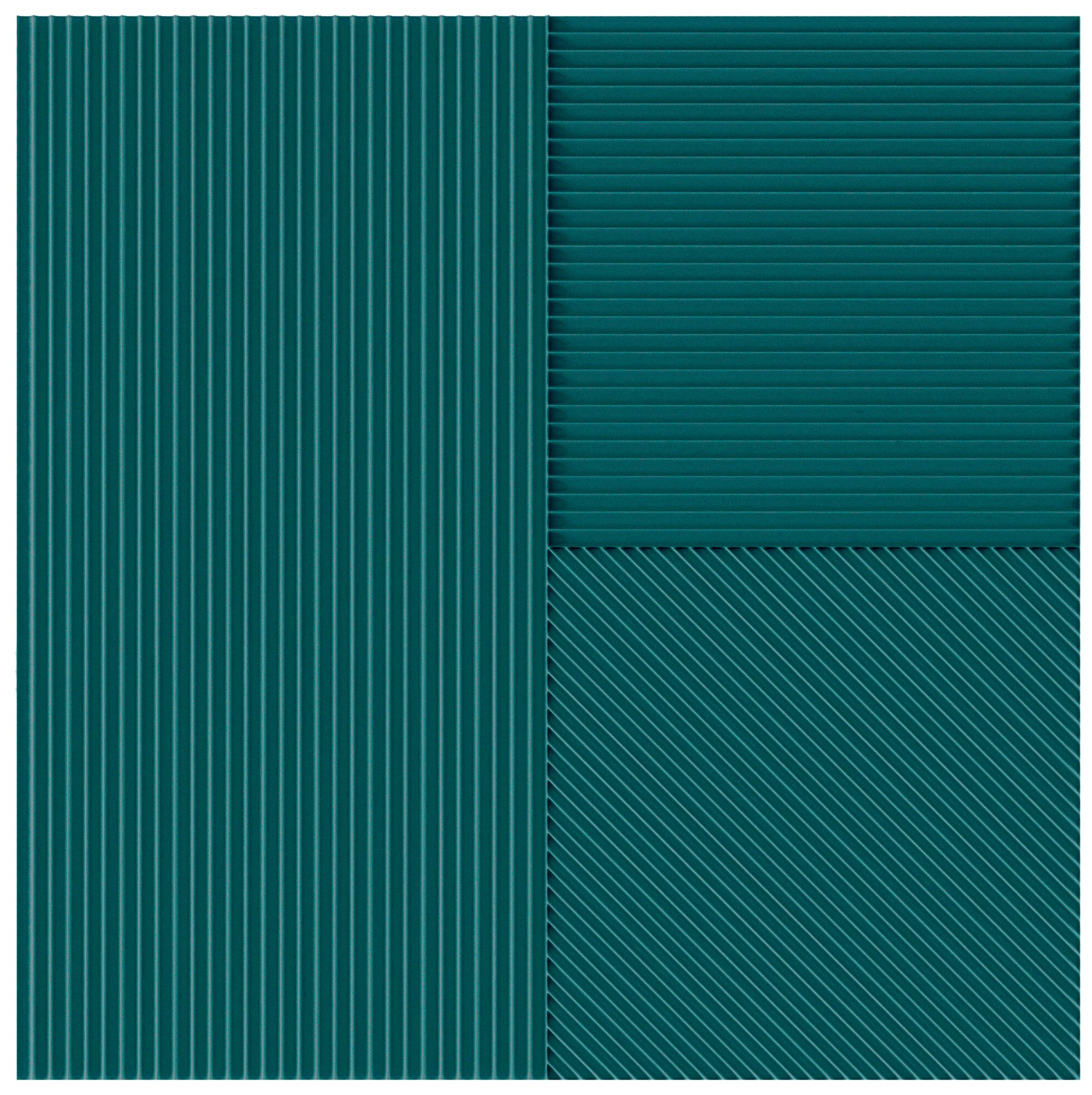Faïence décorative Lins Green 20x20 cm
