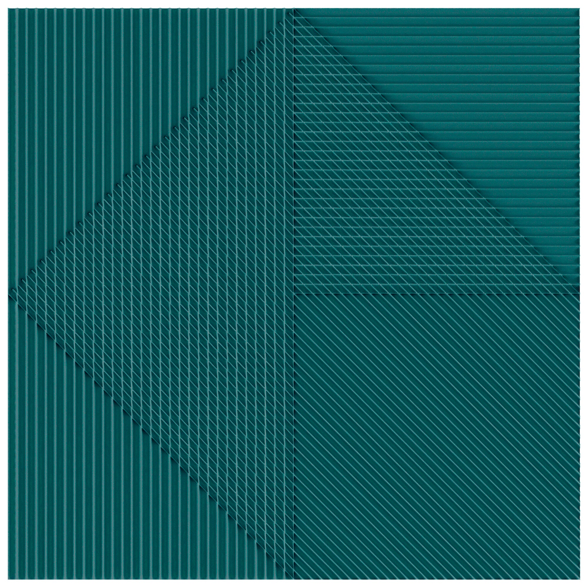 Faïence décorative Lins Green 20x20 cm