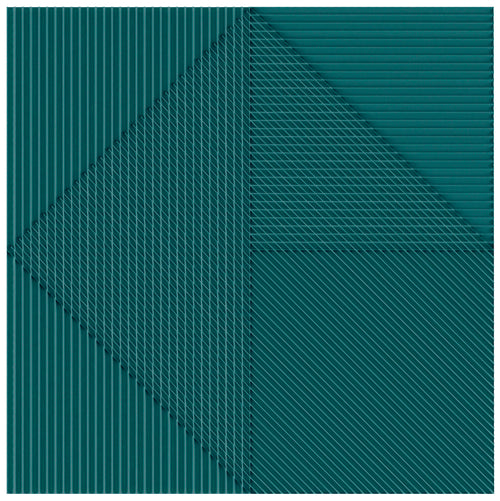 Faïence décorative Lins Green 20x20 cm