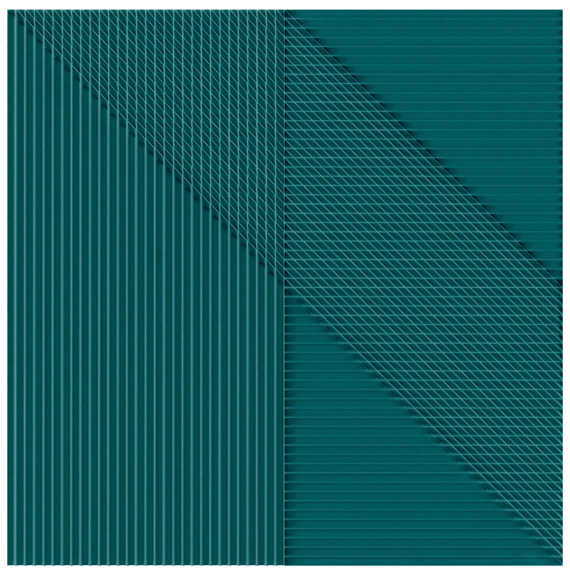 Faïence décorative Lins Green 20x20 cm