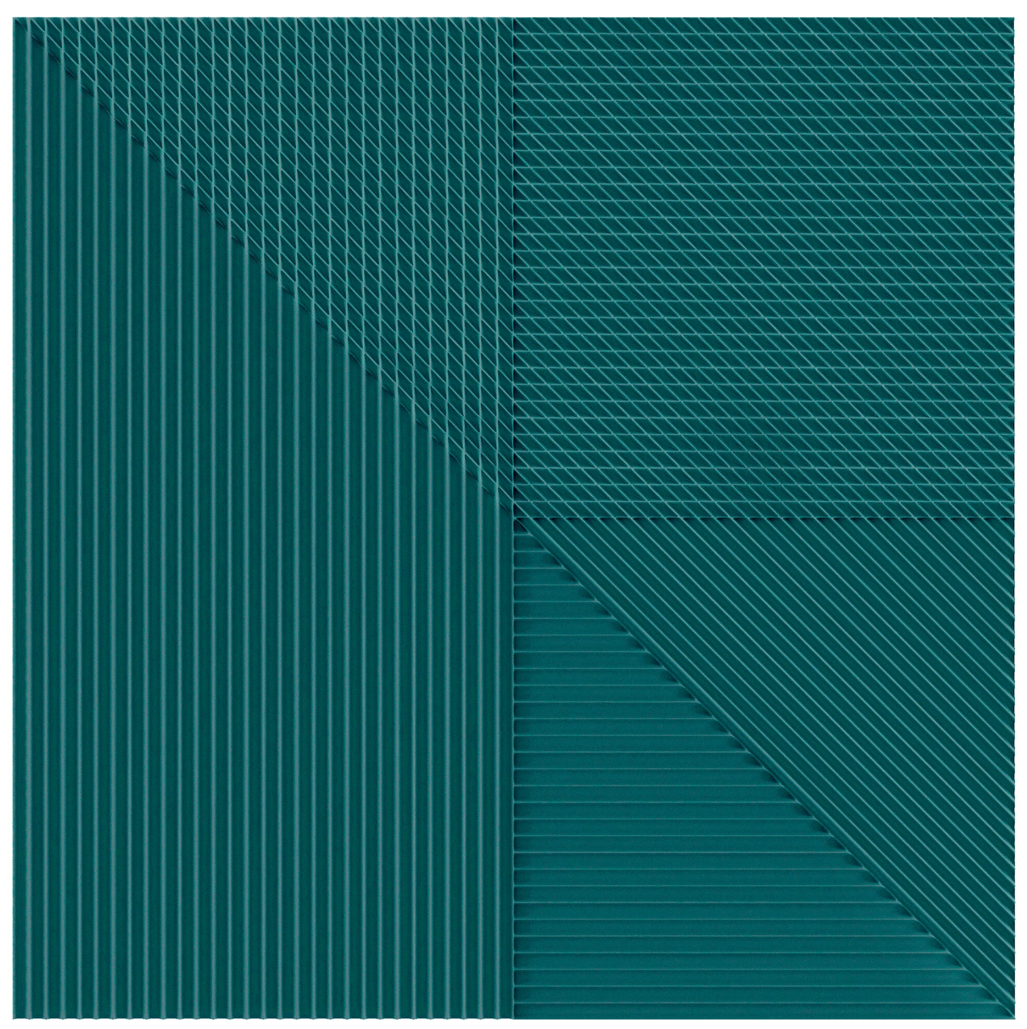 Faïence décorative Lins Green 20x20 cm
