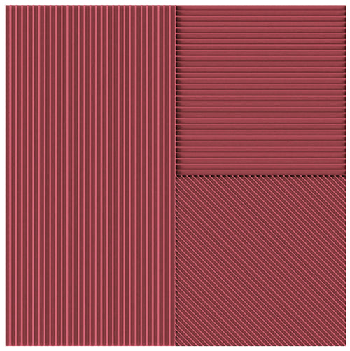 Faïence décorative Lins Bordeaux 20x20 cm