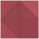 Faïence décorative Lins Bordeaux 20x20 cm