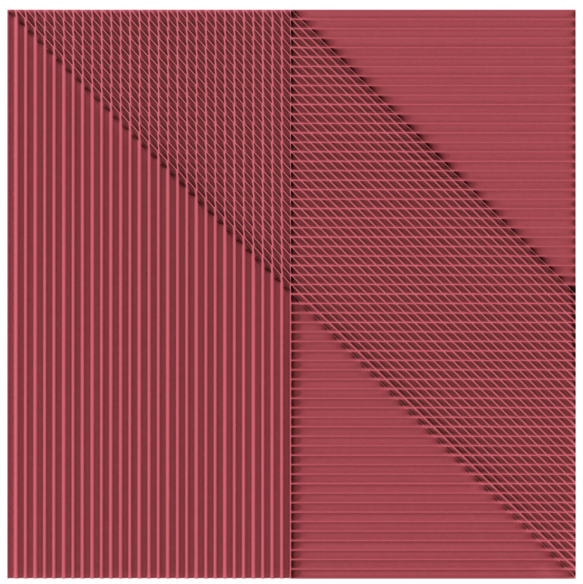 Faïence décorative Lins Bordeaux 20x20 cm