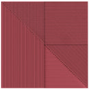 Faïence décorative Lins Bordeaux 20x20 cm
