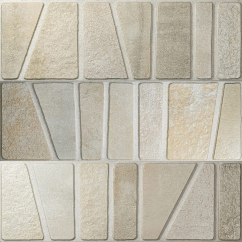 Carrelage à motif décoratif Icon Beige 15x45 cm