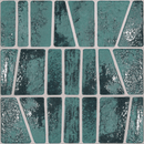 Carrelage à motif décoratif Icon Teal 15x45 cm