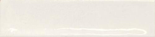 Faïence murale brillante Bari White 6x24,6 cm – vue du carreau