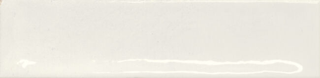 Faïence murale brillante Bari White 6x24,6 cm – vue du carreau