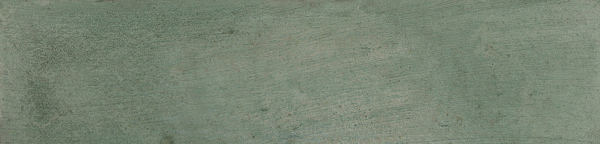 Carrelage mural Bari Green vert brillant 6x24,6 cm