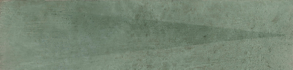 Carrelage mural Bari Green Décor vert en relief 6x24,6 cm