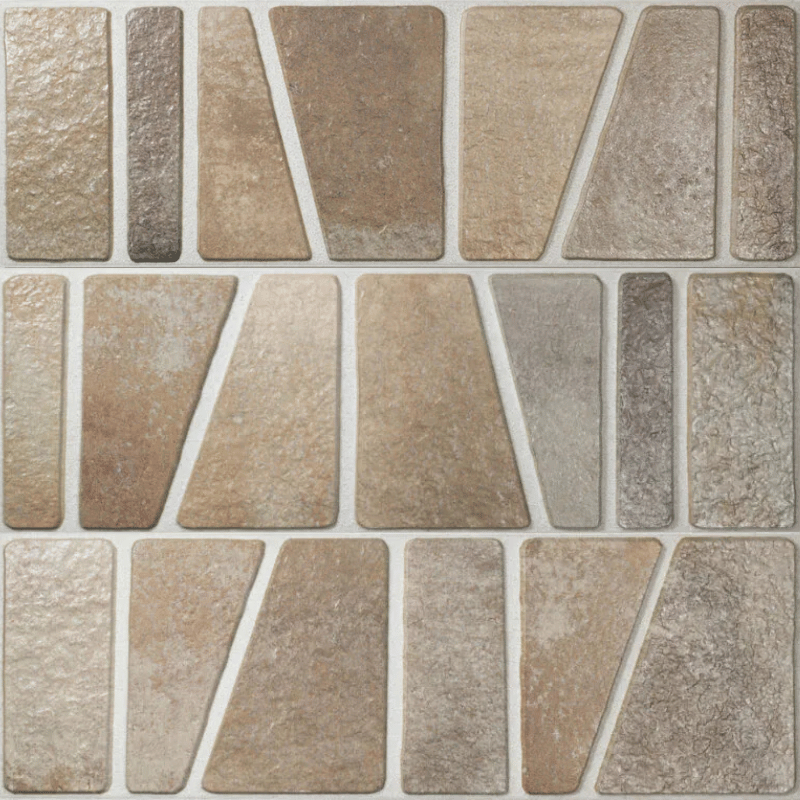 Carrelage à motif décoratif Icon Terra 15x45 cm