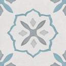 Carrelage décoratif Sirocco Blue Cross 22,3x22,3 cm
