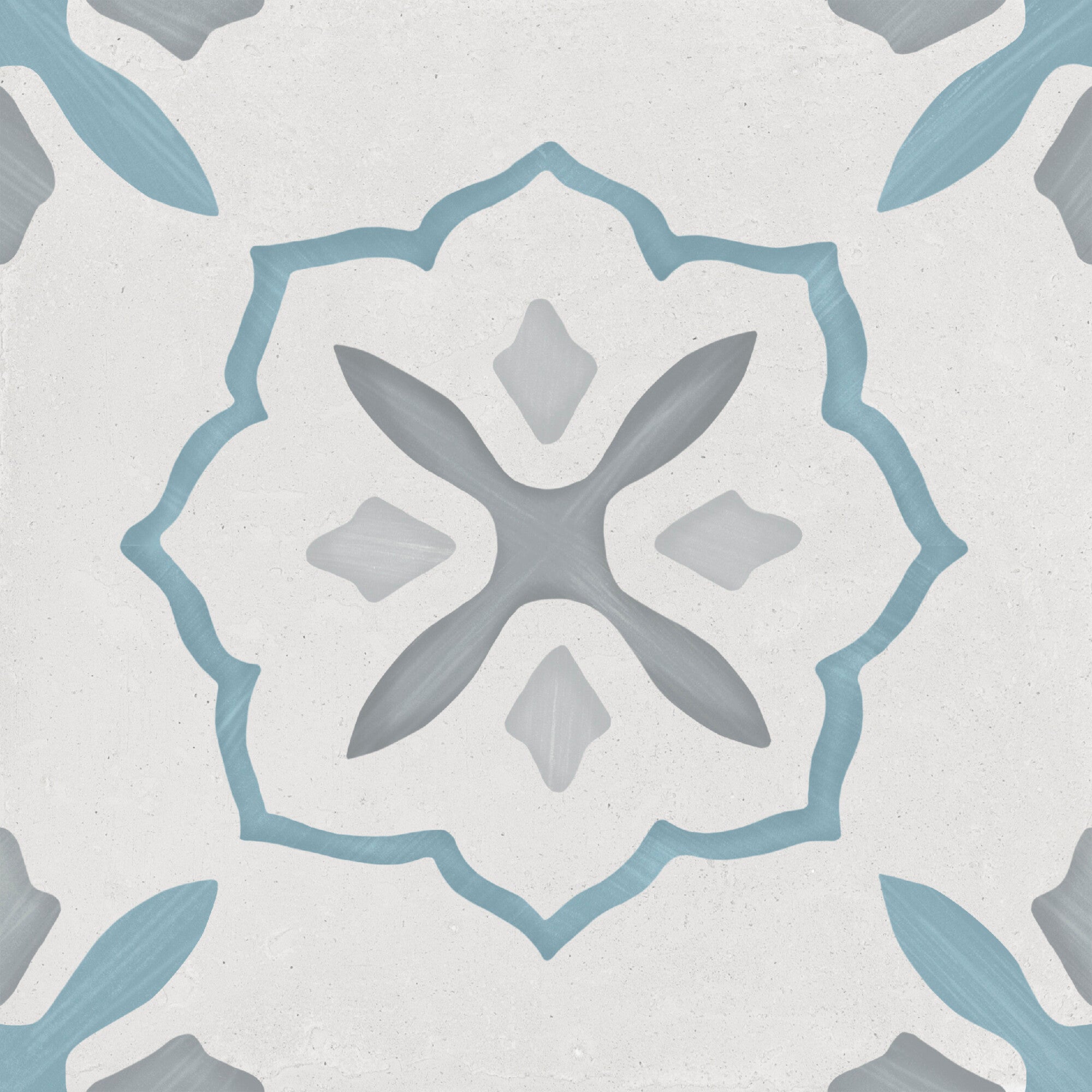 Carrelage décoratif Sirocco Blue Cross 22,3x22,3 cm