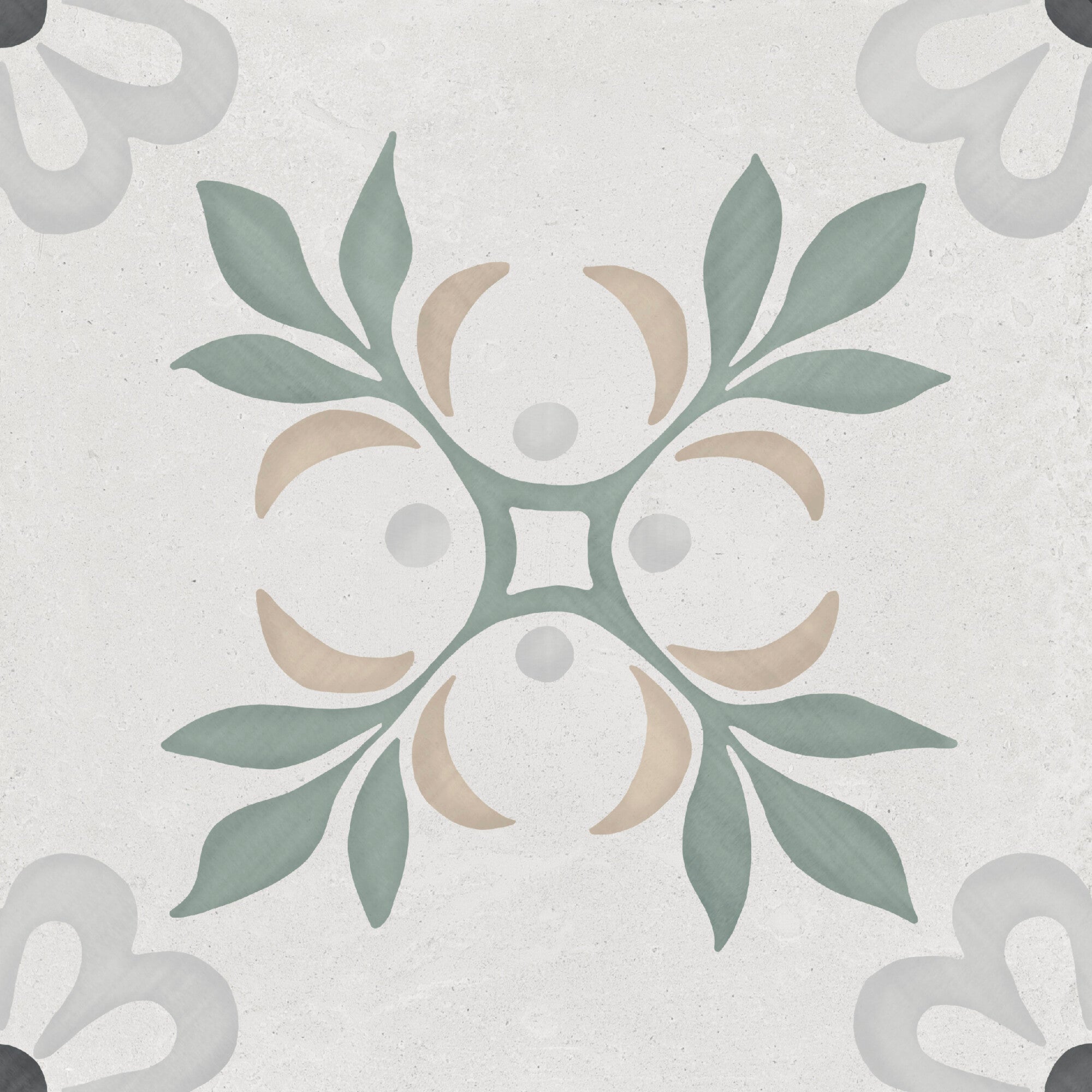 Carrelage décoratif Sirocco Green Garden 22,3x22,3 cm