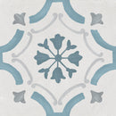 Carrelage décoratif Sirocco Blue Ornate 22,3x22,3 cm
