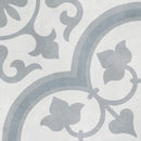 Carrelage effet ciment Havana Silver Ornate 22,3x22,3 cm