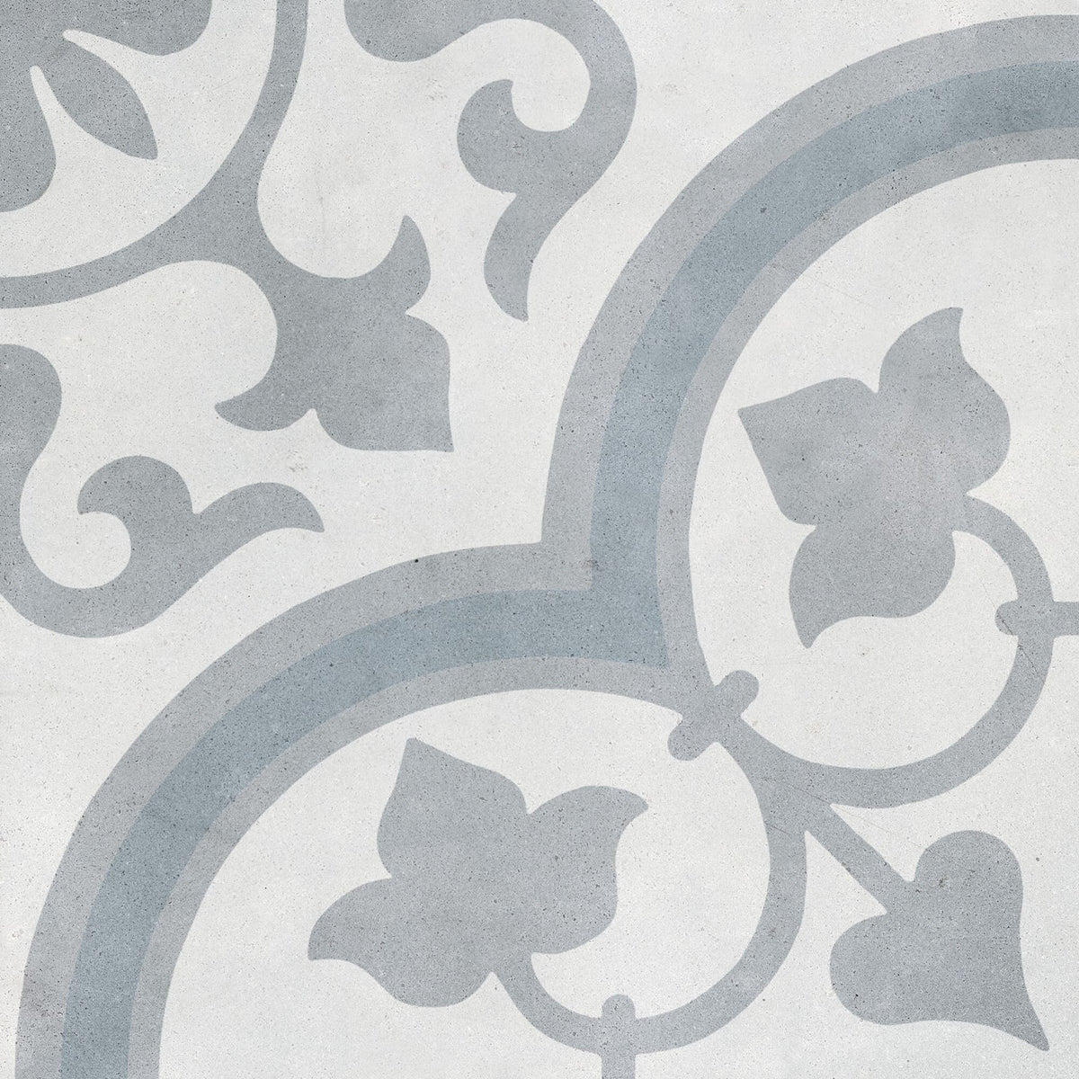 Carrelage effet ciment Havana Silver Ornate 22,3x22,3 cm
