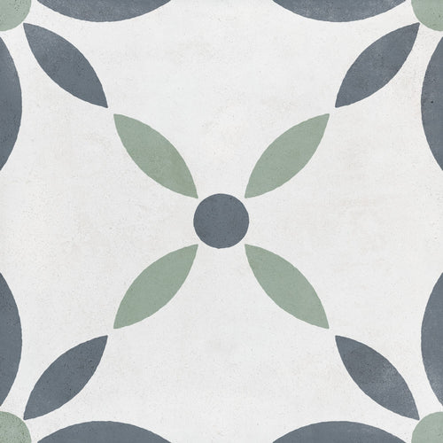 Carrelage floral Havana White Flower 22,3x22,3 cm