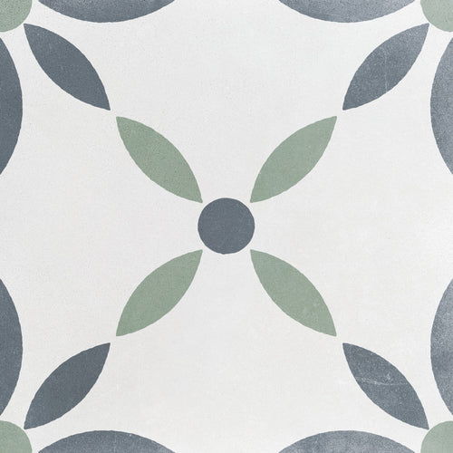 Carrelage floral Havana White Flower 22,3x22,3 cm
