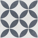 Carrelage graphique Havana White Petals 22,3x22,3 cm