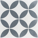 Carrelage graphique Havana White Petals 22,3x22,3 cm