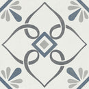 Carrelage imitation ciment PROVENZA BLUE PETALS 22X22