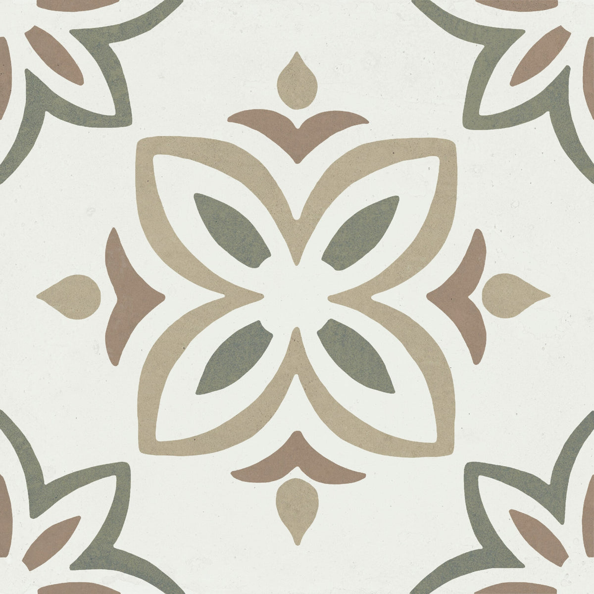 Carrelage floral Provenza Green Bloom 22x22 cm