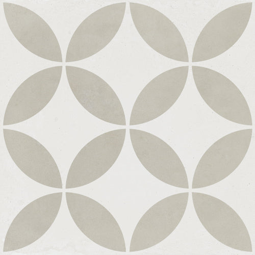 Mayari Taupe Petal carrelage décoratif mat 22,3x22,3
