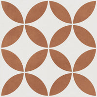 Mayari Clay Petal carrelage décoratif mat 22,3x22,3