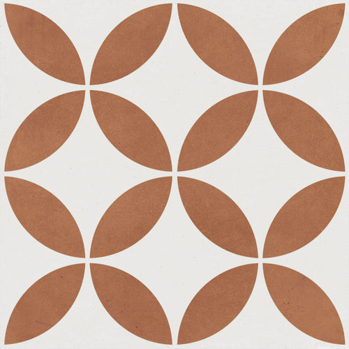 Mayari Clay Petal carrelage décoratif mat 22,3x22,3