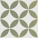 Mayari green Petal carrelage décoratif mat 22,3x22,3