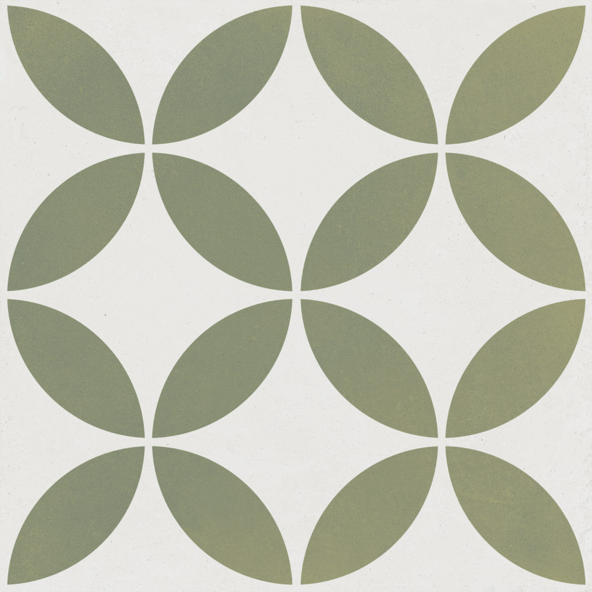 Mayari green Petal carrelage décoratif mat 22,3x22,3