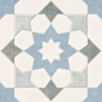 Carrelage imitation ciment DOHA BLUE STAR 22X22
