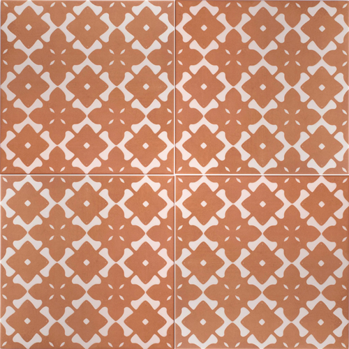Carrelage imitation terre cuite - Bari deco terra 33x33 - 1 m²/colis