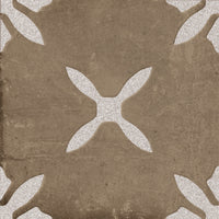 PANGEA CHOCOLATE FLOWER carrelage décoratif mat 22,3x22,3
