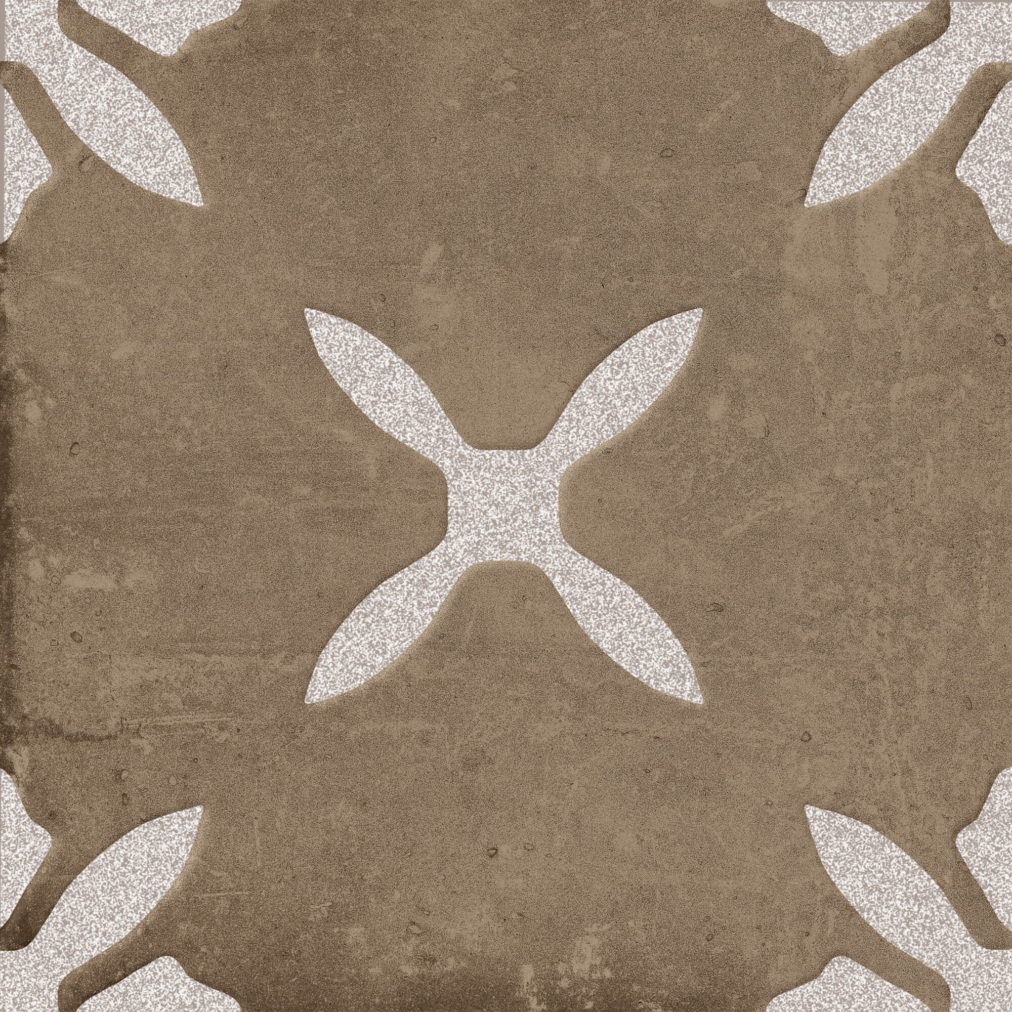 PANGEA CHOCOLATE FLOWER carrelage décoratif mat 22,3x22,3