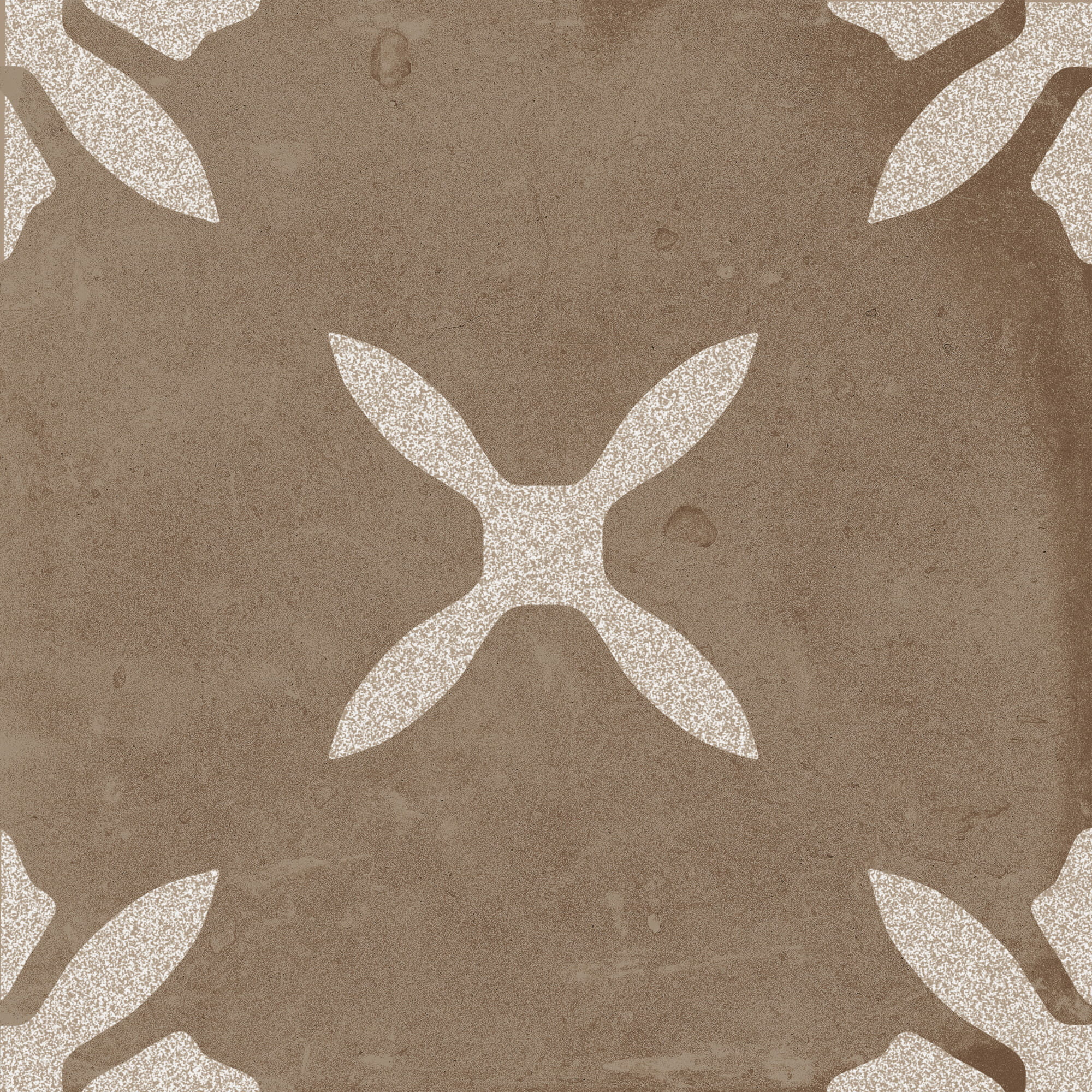 PANGEA CHOCOLATE FLOWER carrelage décoratif mat 22,3x22,3