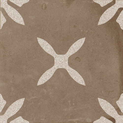 PANGEA CHOCOLATE FLOWER carrelage décoratif mat 22,3x22,3