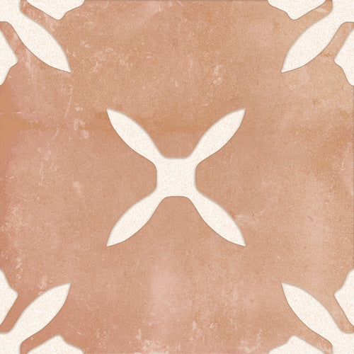 PANGEA CLAY FLOWER carrelage décoratif mat 22,3x22,3