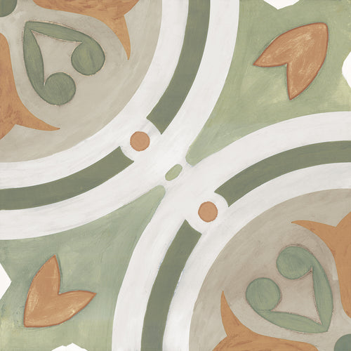 Carrelage imitation ciment AMBER GREEN 22x22 cm - 0.65m²/colis