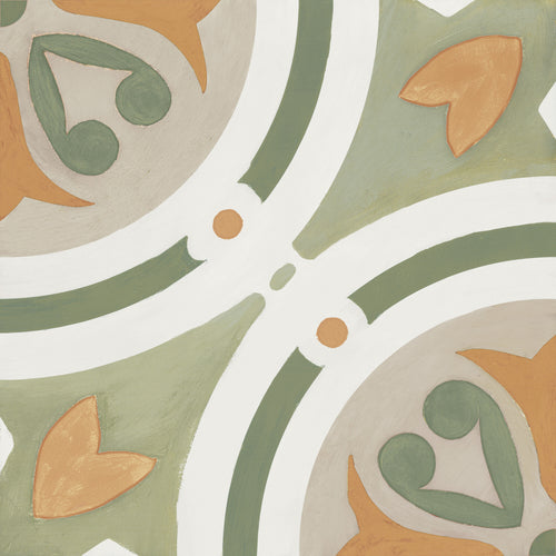 Carrelage imitation ciment AMBER GREEN 22x22 cm - 0.65m²/colis