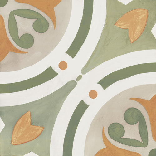 Carrelage imitation ciment AMBER GREEN 22x22 cm - 0.65m²/colis