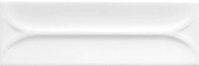 Carrelage mural relief Elipse White 5x15 cm – vue du carreau