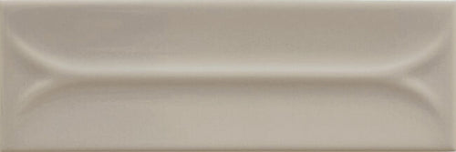 Carrelage mural relief Elipse Taupe 5x15 cm – vue du carreau