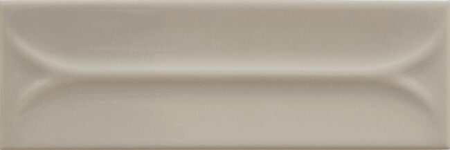 Carrelage mural relief Elipse Taupe 5x15 cm – vue du carreau