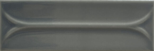 Carrelage mural relief Elipse Grey 5x15 cm – vue du carreau