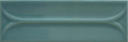 Carrelage mural relief Elipse Aqua 5x15 cm – vue du carreau