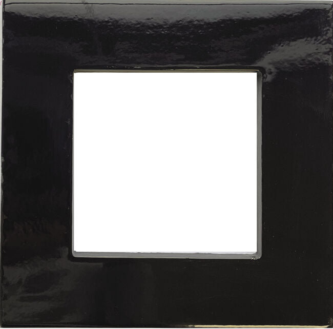 Carrelage mural design In & Out OUT Black 22,4x22,4 cm – vue du carreau