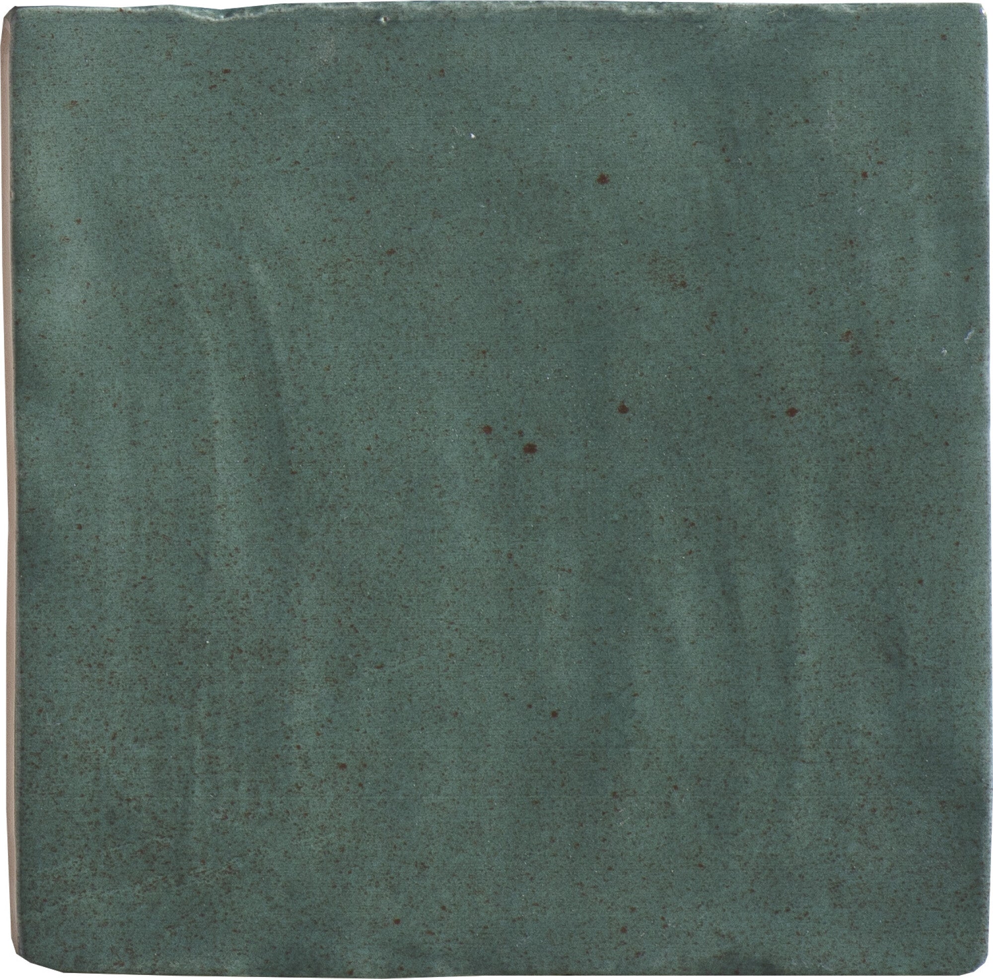 Faïence effet zellige Sahn Green 10x10 cm